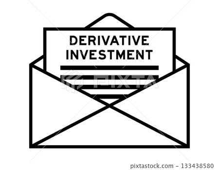 Envelope and letter sign with word derivative investment as the headline Envelope and letter sign with word derivative investment as the headline 133438580