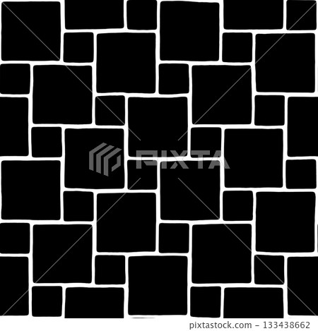 Texture of stone tiles. Grunge filter. High resolution photo filter. 133438662