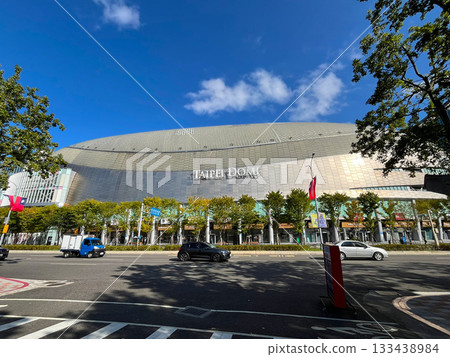Taipei Dome under a clear blue sky in Taiwan Taipei Dome under a clear blue sky in Taiwan 133438984