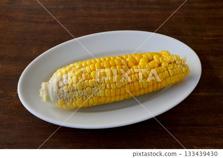 Shrunken corn on the table background Shrunken corn on the table background 133439430