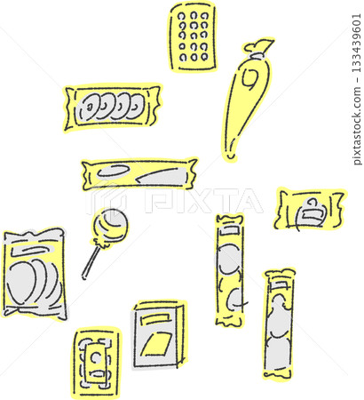 Various candy set 2 - rough finish, single color Various candy set 2 - rough finish, single color 133439601