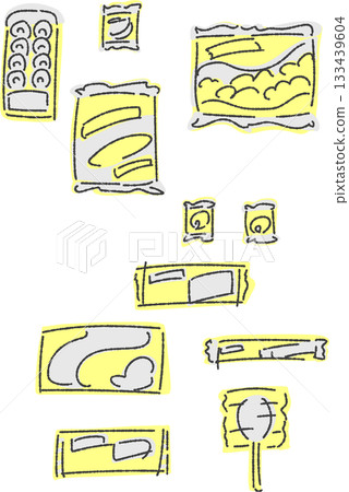 Various candy set, rough finish, single color Various candy set, rough finish, single color 133439604