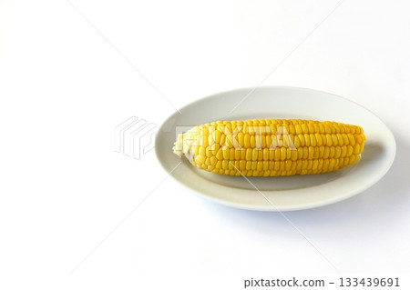 Corn on a white background 133439691