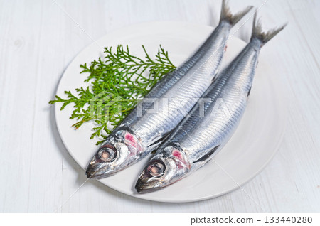 Fresh round herring 133440280