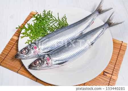Fresh round herring Fresh round herring 133440281