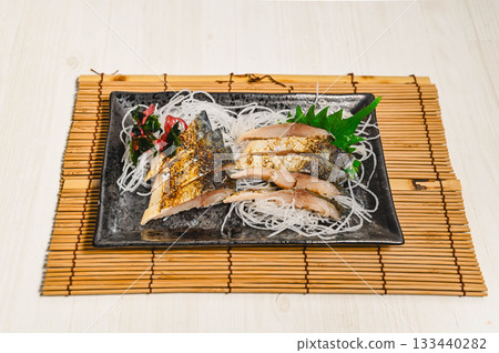 Grilled mackerel sashimi Grilled mackerel sashimi 133440282