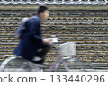 Photographed in Kyoto City, showing proper bicycle etiquette. 133440296