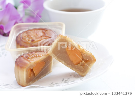 中國月餅和中國茶 133441379