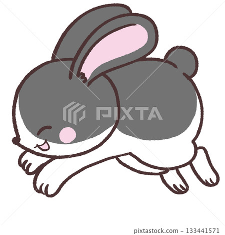 微笑熊貓奔跑的插圖 133441571