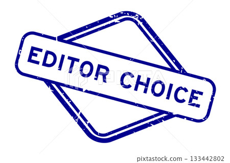 Grunge blue editor choice word rubber seal stamp on white background Grunge blue editor choice word rubber seal stamp on white background 133442802