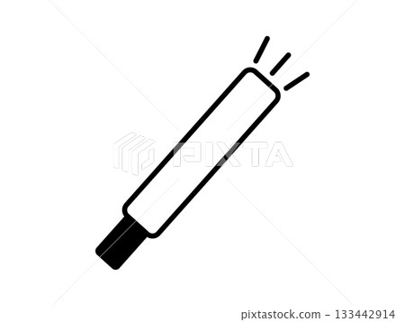 Monotone glow stick icon Monotone glow stick icon 133442914