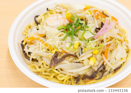 Delicious convenience store bento champon noodles 133443156