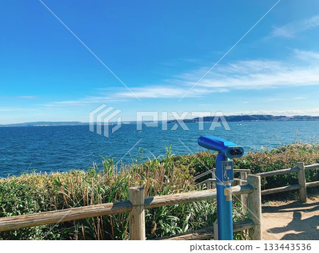 View of Tokyo Bay from Sarushima (Chiba Prefecture is on the opposite shore) 133443536