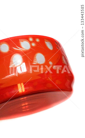 Red crystal vase. Red crystal vase. 133443585