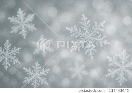 Background material: snowflakes, snow, snowfall 133443645
