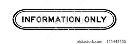Grunge black information only word rubber seal stamp on white background Grunge black information only word rubber seal stamp on white background 133443860