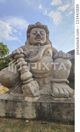 Dwarapala statues in Singosari, Malang which is a doorkeeper or guardian of the entrance gate to Singhasari temple 133443889