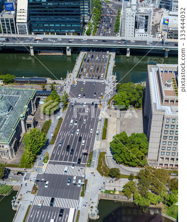 From the Yodoyabashi Sky Terrace to Midosuji, Oebashi Bridge on the Dojima River and Yodoyabashi Bridge on the Tosabori River, September 19, 2025 133444032