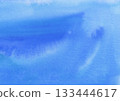 Vivid blue and light blue watercolor background material 133444617