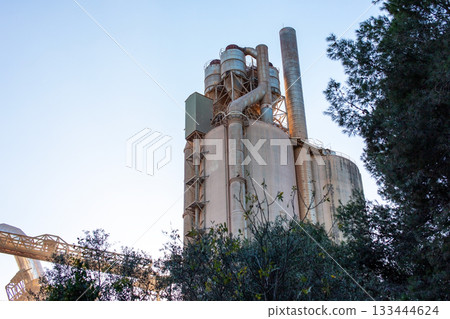 Industrial Cement Plant with Construction Materials Industrial Cement Plant with Construction Materials 133444624