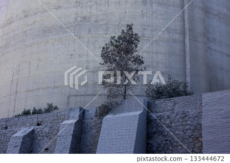 Industrial Zone with Cement Production Buildings Industrial Zone with Cement Production Buildings 133444672