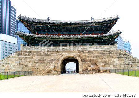View of Namdaemun Gate in Seoul, South Korea 133445188