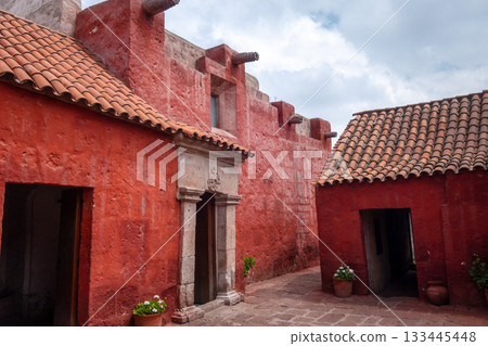 Santa Catalina Monastery Courtyard in Arequipa, Peru Santa Catalina Monastery Courtyard in Arequipa, Peru 133445448