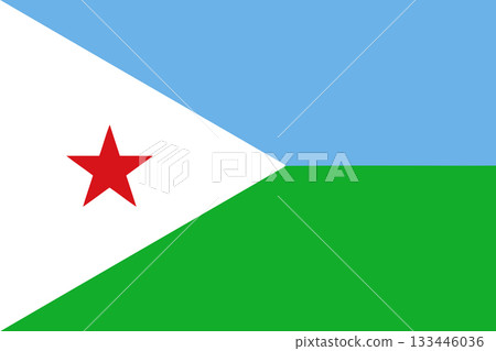 Flag of Djibouti 133446036