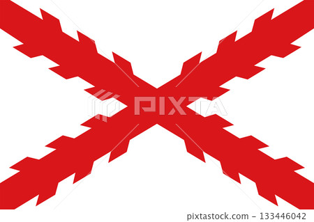 Flag of Cross of Burgundy 133446042