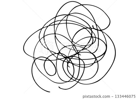 手繪的凌亂畫面,展現了壓力、不滿和憂鬱。 手繪的凌亂畫面,展現了壓力、不滿和憂鬱。 133446075