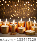 Warm Candle Glow 133447129