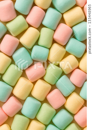彩色棉花糖圖案背景 133448965