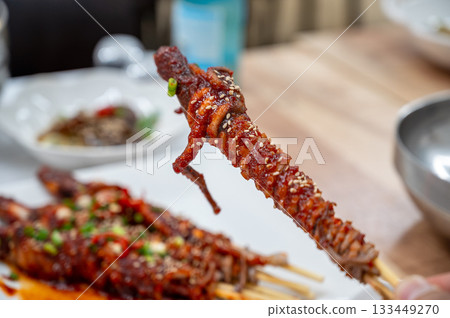 Grilled Whole Octopus 133449270