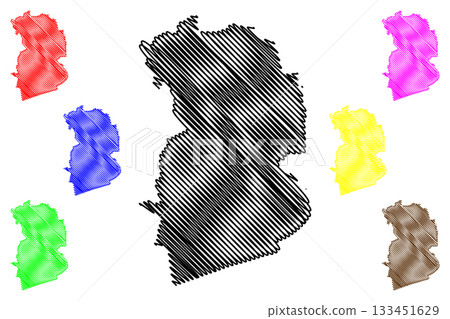 Wijdemeren municipality (Kingdom of the Netherlands, Holland, North Holland or Noord-Holland province) map vector illustration, scribble sketch map Wijdemeren municipality (Kingdom of the Netherlands, Holland, North Holland or Noord-Holland province) map vector illustration, scribble sketch map 133451629