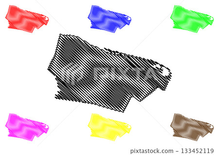 Beuningen municipality (Kingdom of the Netherlands, Holland, Gelderland or Guelders province) map vector illustration, scribble sketch Beuningen map Beuningen municipality (Kingdom of the Netherlands, Holland, Gelderland or Guelders province) map vector illustration, scribble sketch Beuningen map 133452119