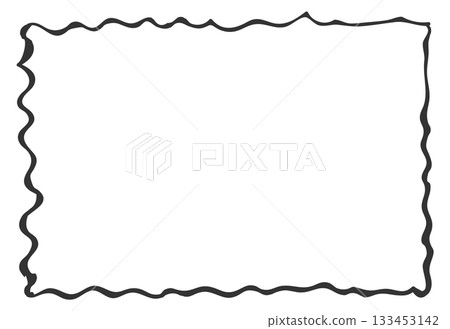 A black and white drawing of a line with a white background 133453142