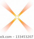 Orange cross beam shape on transparent background 133453207