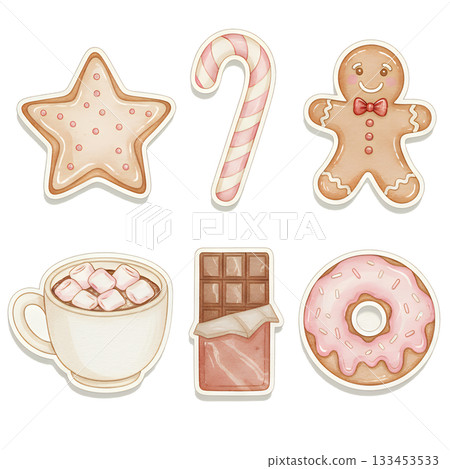 Sweet Holiday Sweets Sticker Set 133453533