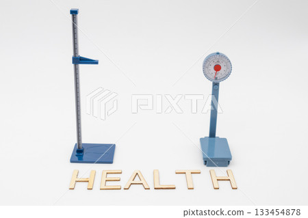 Image of health management and physical measurements Image of health management and physical measurements 133454878