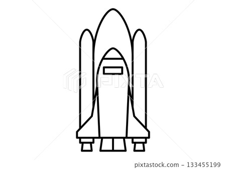 太空梭和燃料箱圖標 太空梭和燃料箱圖標 133455199