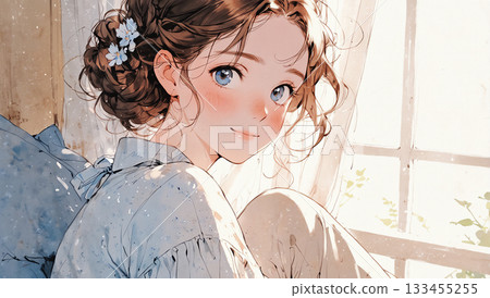 一位女孩的人工智慧生成材料 133455255