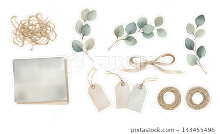 尤加利和工藝裝飾材料套裝 133455496