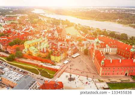 Old city in Warsaw, travel destinations European concept Old city in Warsaw, travel destinations European concept 133455836