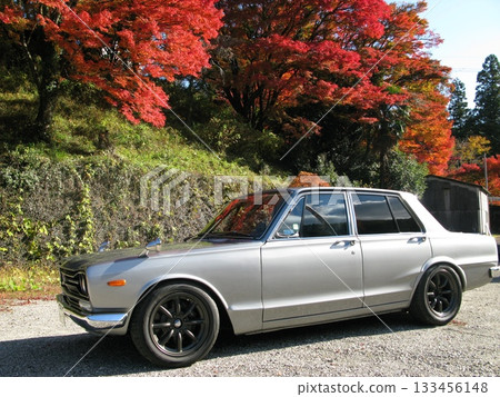 Vintage cars and autumn leaves Vintage cars and autumn leaves 133456148