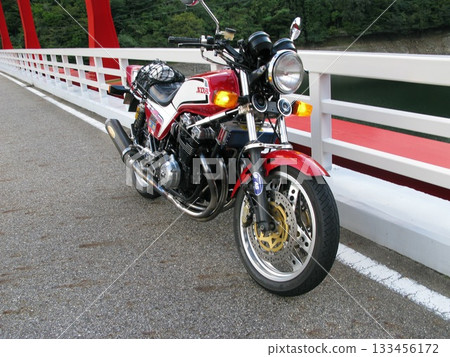 Motorcycle touring with vintage cars Motorcycle touring with vintage cars 133456172