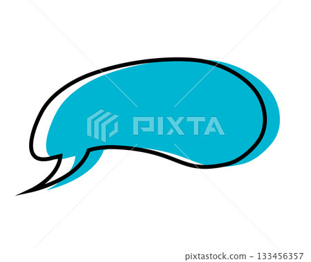 Chat bubble template. Empty talk balloon, speech box, quote frames, message tags, feedback labels, idea or thought sticker isolated on white background. Vector illustration Chat bubble template. Empty talk balloon, speech box, quote frames, message tags, feedback labels, idea or thought sticker isolated on white background. Vector illustration 133456357
