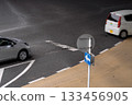 Road signs and markings to prevent traffic accidents 133456905