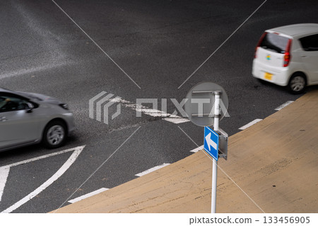 Road signs and markings to prevent traffic accidents Road signs and markings to prevent traffic accidents 133456905