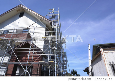 Residential construction (scaffolding) 03 Residential construction (scaffolding) 03 133457037