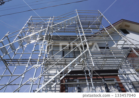 Residential construction (scaffolding) 06 Residential construction (scaffolding) 06 133457040